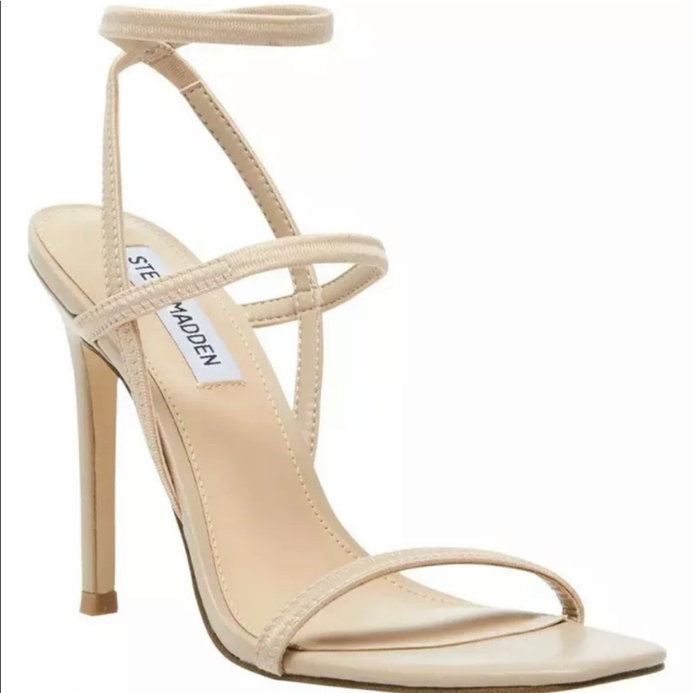 Steve Madden Necture Nude Strappy Heel 9.5W new